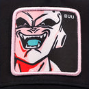 Boné Trucker Majin Buu DBZ | Tela Rosa e Patch Bordado Exclusivo