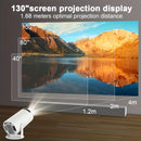 Mini Projetor Magcubic HY300 Dual Wi-Fi 5G | Cinema Portátil 130" HD com Suporte 4K e Rotação 180°