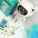 Projetor Astronauta de Galáxia e Céu Estrelado | RGB LED, Controle Remoto e Função Bluetooth
