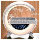 Luminária Rgb Caixa Som G Speaker Carregador Indução Relógio