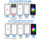 Lâmpada Inteligente E27 RGB Bluetooth (220V) | Dimerizável, 16 Milhões de Cores e Sincronização com Música via APP Tuya