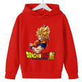 Moletom Infantil Dragon Ball Super Goku SSJ | Com Capuz, Unissex, 3 a 14 Anos