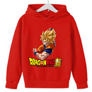 Moletom Infantil Dragon Ball Super Goku SSJ | Com Capuz, Unissex, 3 a 14 Anos