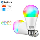 Lâmpada Inteligente E27 RGB Bluetooth (220V) | Dimerizável, 16 Milhões de Cores e Sincronização com Música via APP Tuya