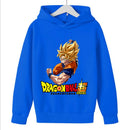 Moletom Infantil Dragon Ball Super Goku SSJ | Com Capuz, Unissex, 3 a 14 Anos