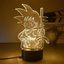Luminária LED Dragon Ball  Z | Decoração Quarto Gamer/Anime