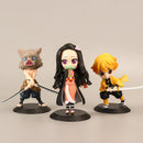 Action Figure KIT Demon Slayer Chibi (6 Peças)