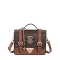 Bolsa satchel carteiro hogwarts estilo uniforme bruxo