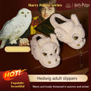 Pantufas de pelúcia edwiges (coruja harry potter)
