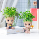 Action figure | mini baby groot  guardiões da galáxia para decoração | vaso de planta