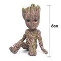 Action figure | mini baby groot  guardiões da galáxia para decoração | vaso de planta