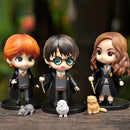 Action figure: bonecos colecionáveis harry potter, hermione e ron (vendidos separadamente) | 10cm