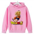 Moletom Infantil Dragon Ball Super Goku SSJ | Com Capuz, Unissex, 3 a 14 Anos