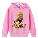 Moletom Infantil Dragon Ball Super Goku SSJ | Com Capuz, Unissex, 3 a 14 Anos