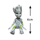 Action figure | mini baby groot  guardiões da galáxia para decoração | vaso de planta