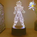 Luminária LED Dragon Ball  Z | Decoração Quarto Gamer/Anime
