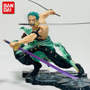 Figura Roronoa Zoro One Piece | Modelo de Ação Três Espadas 10cm