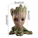 Action figure | mini baby groot  guardiões da galáxia para decoração | vaso de planta