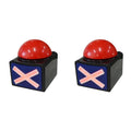 Buzzer de Resposta para Jogos de Quiz | Botão de Alarme com Luz e Som (Vermelho)