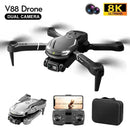 Drone V88 Profissional 8K Ultra HD com GPS | Dual Câmera, Estabilização EIS, 5G Wi-Fi e 720° Anticolisão
