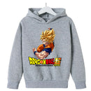 Moletom Infantil Dragon Ball Super Goku SSJ | Com Capuz, Unissex, 3 a 14 Anos