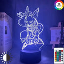 Abajur 3D LED Dragon Ball Z | Luminária Dragon Ball, Decoração Perfeita para Fãs