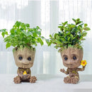 Action figure | mini baby groot  guardiões da galáxia para decoração | vaso de planta