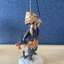 Action figure Nezuko Kamado com máscara de Inosuke Hashibira (Chibi) | 20cm