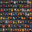 Conjunto completo de miniaturas Pokémon Takara Tomy | 1-144 PCS