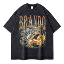 Camiseta unissex vintage gyzeppe (jojo's bizarre adventure)