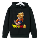 Moletom Infantil Dragon Ball Super Goku SSJ | Com Capuz, Unissex, 3 a 14 Anos