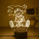 Luminária LED Dragon Ball  Z | Decoração Quarto Gamer/Anime