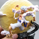 Action Figure Luffy Gear 5 Nika | One Piece - Edição Lua Cheia | 14cm