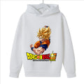 Moletom Infantil Dragon Ball Super Goku SSJ | Com Capuz, Unissex, 3 a 14 Anos