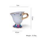 Conjunto de Chá Disney A Bela e a Fera | Bule Madame Samovar e Xícara Zip (Cerâmica/Porcelana)