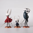 Kit 3 Figuras Hollow Knight 12cm | Set Hornet, Cavaleiro Vazio e Companheiro