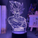 Abajur 3D LED Dragon Ball Z | Luminária Dragon Ball, Decoração Perfeita para Fãs