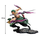 Figura Roronoa Zoro One Piece | Modelo de Ação Três Espadas 10cm