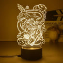 Luminária LED Dragon Ball  Z | Decoração Quarto Gamer/Anime