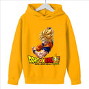 Moletom Infantil Dragon Ball Super Goku SSJ | Com Capuz, Unissex, 3 a 14 Anos