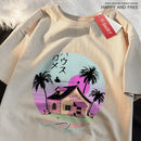Camiseta Kame House Dragon Ball| Estilo Retrô, 100% Algodão e Loose Fit