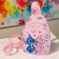 Bolsa Tiracolo Stitch e Angel | Sling Bag Nylon | Lilo & Stitch