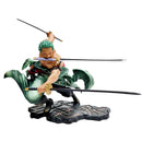 Figura Roronoa Zoro One Piece | Modelo de Ação Três Espadas 10cm
