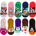 Kit 10 Pares Meias Curtas Disney | Antiderrapante, Casual e Divertida (Unissex)