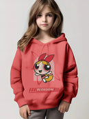 Moletom infantil com capuz As Meninas Super Poderosas (Florzinha, Lindinha e Docinho)