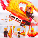 Lego Rengoku Hashira da Chama | Blocos de Montar Efeito Fogo Full Set